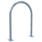 Round hoops of steel tube |  48 mm x 2,5 mm | to be fixed by plugs | without cross bar | total width: approx. 650 mm | hot-dip galvanized